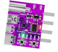 AJTUTUS Easy to Use USB C PD3.1 Adapter Board with LED Display & Multiple Output Modes for Testing USB C Power Inspector