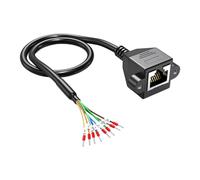 AJTUTUS Industrial RJ45 Male/Female to 8Pin Connector Wire Line Double Shielded RS232 Cable Networking Cable Replacement Industrial Ethernet