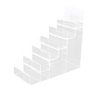 AJTUTUS Multilayer Wallet Storage Shelf with Sloped, Clear SIXTH FLOOR | Space Saving Home Decoration, Accessories Organization, Handbag Purse Display Shelf, Clear Display for Home