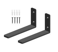 AJTUTUS Reinforced Soundbar Mounting Systems with Tool Easy Installation for Best Acoustics & Floor Space Conservation Use Sturdy Metal Speakers Bracket for Soundbars