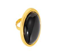 AJTUTUS Resin Rings Gemstones Centerpiece Geometric Vintage Inspired for Gift Giving and Personalize Styles Oval Rings
