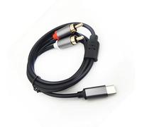 AJTUTUS Universals Type C to 2RCA Auditory Cable Supporting Multiple Devices Premium Sound in Various Setting Smartphone Auditory Cable