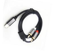 AJTUTUS Universals Type C to 2RCA Auditory Cable Supporting Multiple Devices Premium Sound in Various Setting Smartphone Auditory Cable