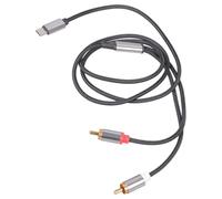 AJTUTUS Universals Type C to 2RCA Auditory Cable Supporting Multiple Devices Premium Sound in Various Setting Smartphone Auditory Cable