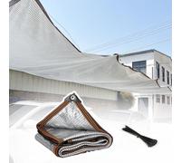 AJTXCSFOQL Reflective Aluminet Sun Shade Cloth Canopy with Grommets, 2m 4m 8m 6m 7m 3.0m 9m 10m 12m Aluminum Foil Privacy Screen Sunscreen Nets for Pergola Patio Garden Backyard Plant(5 x 7m)