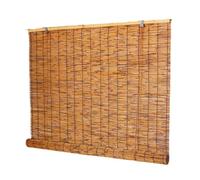 AJTXCSFOQL Roll Up Shades Outdoor Bamboo Blinds for Porch Deck, 135 120 50 45 80 95 105 Cordless Roman Window Shades, Easy to Install, Woven Wood Curtain with Lift(W 155 cm x H 160 cm)