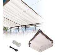 AJTXCSFOQL Shade Cloth White for Plant, 85% Garden Shade Mesh Tarp for Heat Protection Patio Outdoor Greenhouse Pergola Vegetable Chicken Coop, Easy Install Sun Screen Netting(1 x 4m)