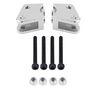 AJUNJIIL Axial Rock Racer 90026 Upgrade Part, Aluminium Alloy Pull Rod Seat, for RC Car, Durable Metal Replacement, Enhanced Steering Performance (AX80070S silver)