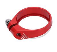 AJUNJIIL Bike Seat Post Clamp, For ENLEE 34.9mm Aluminium Alloy Bicycle Quick Release Seatpost Collar, Lightweight Durable Design, Easy Installation, Universal Fit for Mountain Roa (Red)