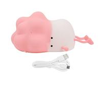 AJUNJIIL Cabbage Silicone Night Light Cartoon Vegetable Cell Phone Holder Decompression Rechargeable Night Lamp for Bedside Decor (Pink)