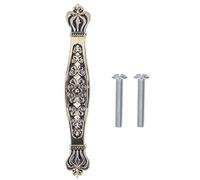AJUNJIIL Cabinet Pull Modern Retro European Style Zinc Alloy Cabinet Door Handle Home Decoration for Drawer Wardrobe with Screws (L)