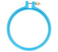 AJUNJIIL Cross Stitch Embroidery, for DIY Craft, Plastic Colorful Hoop Ring, Multi Size Art Sewing Frame, Starter Kit Supplies (5in)