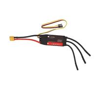 AJUNJIIL for Brushless ESC, 32 Bit Processor, Separate Control and Power Boards, Multiple Protections, LCD Programming Card, Regenerative Braking, for RC Cars Drones Boats