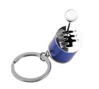 AJUNJIIL for Creative Auto Gear Shifter Model, Keychain for Car Parts, Metal Alloy Key Rings, Shaped Car Accessories (Blue)