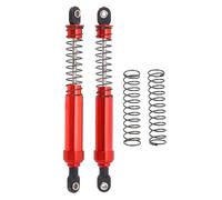 AJUNJIIL For SCX10 1/10 RC Cars, High Strength Aluminum Alloy Shock Absorbers, Large Caliber Oil Pressure System, Accurate CNC Machining, Professional Grade Dust and Water Resistan (Red)