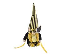 AJUNJIIL Gnomes Plush Representing Lucky Comfortable Touch Soft Polyester Composite Wood Faceless Doll for Easter Spring Party (Large-size braided style)