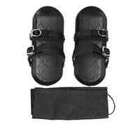 AJUNJIIL Mini Ski Skates Short Thin Skating Skis Attach to Skis Boots Winter Shoes for Outdoor Skiing Black One Size