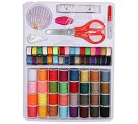 AJUNJIIL Sewing Kit, for Portable Sewing Box, Thread Spools, Scissors, Needles, Accessories Kit, for Home Travel, Hand Stitching, Embroidery, Complete Sewing Supplies Set