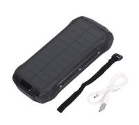 AJUNJIIL Solar Power Bank for Outdoor, High Capacity 26800mAh, IP66 Rating, Portable Handheld Phone Charger with LED Light for Camping, Hiking, Travel Emergency