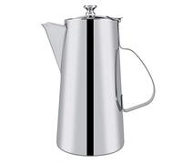AJUNJIIL Stainless Steel Rustproof Teapot Large Capacity Ergonomic Handle Elegant Design Silver 2L Short Nozzle Home Restaurant (2L short mouth)