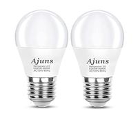 Ajuns LED Refrigerator Light Bulbs 40W Equivalent 120V A15 Fridge Waterproof Bulbs 5W Daylight White 5000K E26 Medium Base Freezer Light Bulbs Non-dimmable, 2Packs