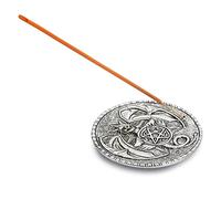 Ajuny Aluminium Incense Stick Holder Burner with Ash Catcher Dragon Design