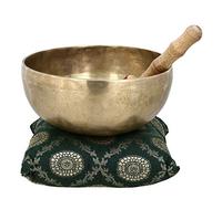 Ajuny Buddhist Bowl Music Brass Himalayan Sound Healing Singing Bowl Large for Meditation Long Lasting Great Sound 20.32x9.5 Cm
