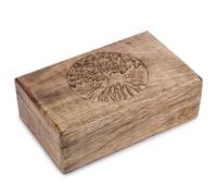 Ajuny Centre Tree of Life Wooden Keepsake Box 8 x 5 Inch Jewellery Box