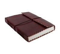 Ajuny Leather Bound Journal Unline Pages Writing Notebook For Men Women Handmade Paper Gifts For Friends 8x6 Inch