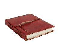 Ajuny Leather Bound Journal Unline Pages Writing Notebook For Men Women Plain Handmade Paper Gifts 6x5 Inch