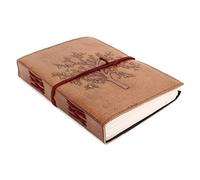Ajuny Leather Bound Journal Unline Pages Writing Notebook For Men Women Tree Of Life Handmade Paper Gifts 7x5 Inch