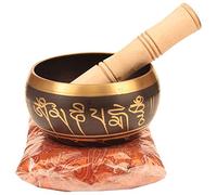 Ajuny Singing Bowl Buddhist Meditation Musical Instrument Brass