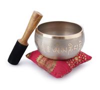 Ajuny Singing Bowl Tibetan Handmade Brass Sound Bowl Set Buddha Tara D