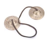 Ajuny Tibetan Tingsha Cymbals Bells Brass Buddhist Meditation Dragon Motif