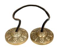 Ajuny Tibetan Tingsha Cymbals Bells Brass Buddhist Meditation Yoga Bell