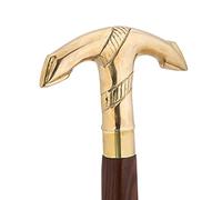 Ajuny Walking Sticks For Men Women Seniors with Brass Hook Design Handle