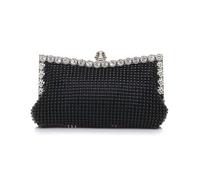AJVANI Beaded diamante evening clutch bag