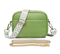 Ajvani Canvas Strap Shoulder Handheld Cross Body Bag In Green Green