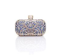AJVANI Diamante Embellished Glitter Party Evening Clutch Bag