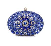 AJVANI Diamante embellished oval prom clutch bag
