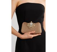 Ajvani Evening Diamante Prom Party Clutch Shoulder Bag In Rose Gold Rose Gold