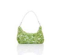Ajvani Evening Party Going Out Diamante Handle Sequin Scoop Bag In Green Green