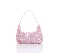 Ajvani Evening Party Going Out Diamante Handle Sequin Scoop Bag In Pale Pink Pale Pink