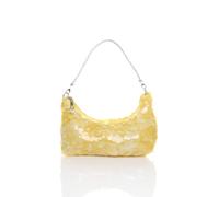 Ajvani Evening Party Going Out Diamante Handle Sequin Scoop Bag In Yellow Yellow