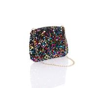 Ajvani Evening Sequin Shoulder Clutch Prom Party Bag Multi