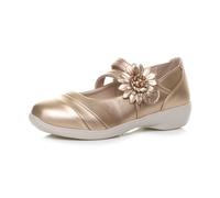 AJVANI Flat Grip Sole Padded Mary Jane Hook&Loop Comfort Shoes Size 8 41 Gold