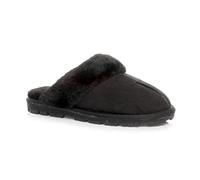 AJVANI flat low heel winter faux fur lined mules slippers size 3 36