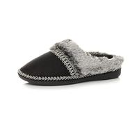 AJVANI flat low heel winter faux fur lined mules slippers size 5 38