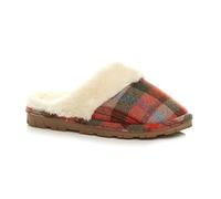 AJVANI flat low heel winter faux fur lined mules slippers size 9 42
