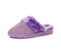 AJVANI flat low heel winter fur lined mules slippers size 7 40
